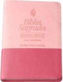 BÍBLIA MÉDIA HARPA LETRA MAIOR REFERÊNCIAS ROSA / PINK